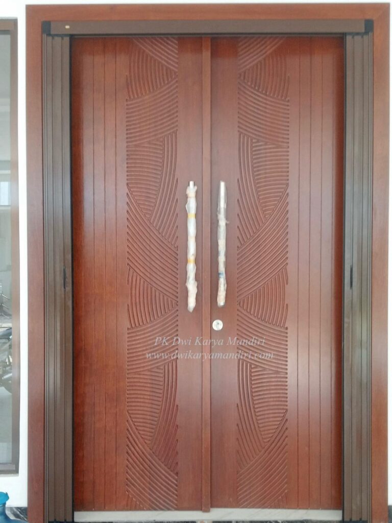 Pintu Solid Kayu Rata
